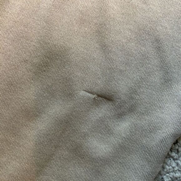 St Croix Tan Long Sleeve Crew Neck Elastic Hem Logo Academia Sweater Size Medium - Picture 8 of 12